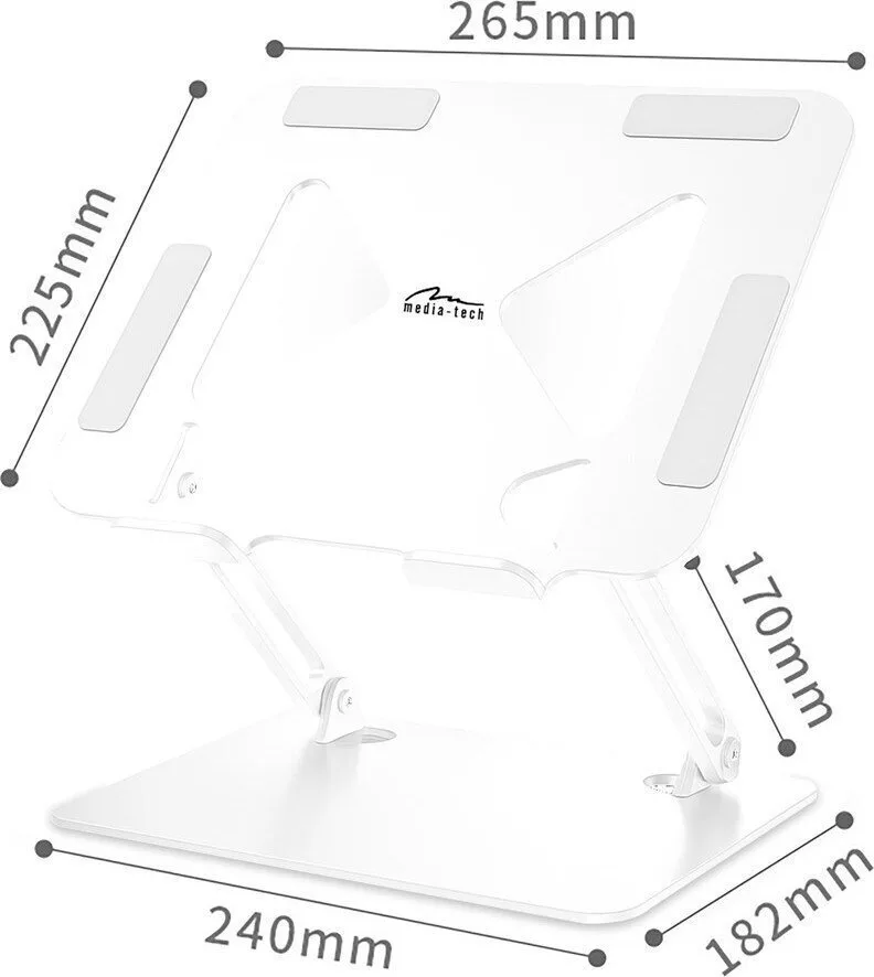 20260129160546_44a526ef Med Βάση Στήριξης για Laptop έως 17" Λευκό MT2661W - Image 1