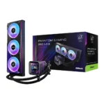 ASRock Phantom Gaming 360 LCD Υδρόψυξη Επεξεργαστή Τριπλού Ανεμιστήρα 120mm για Socket AM4/AM5/1700 με ARGB Φωτισμό