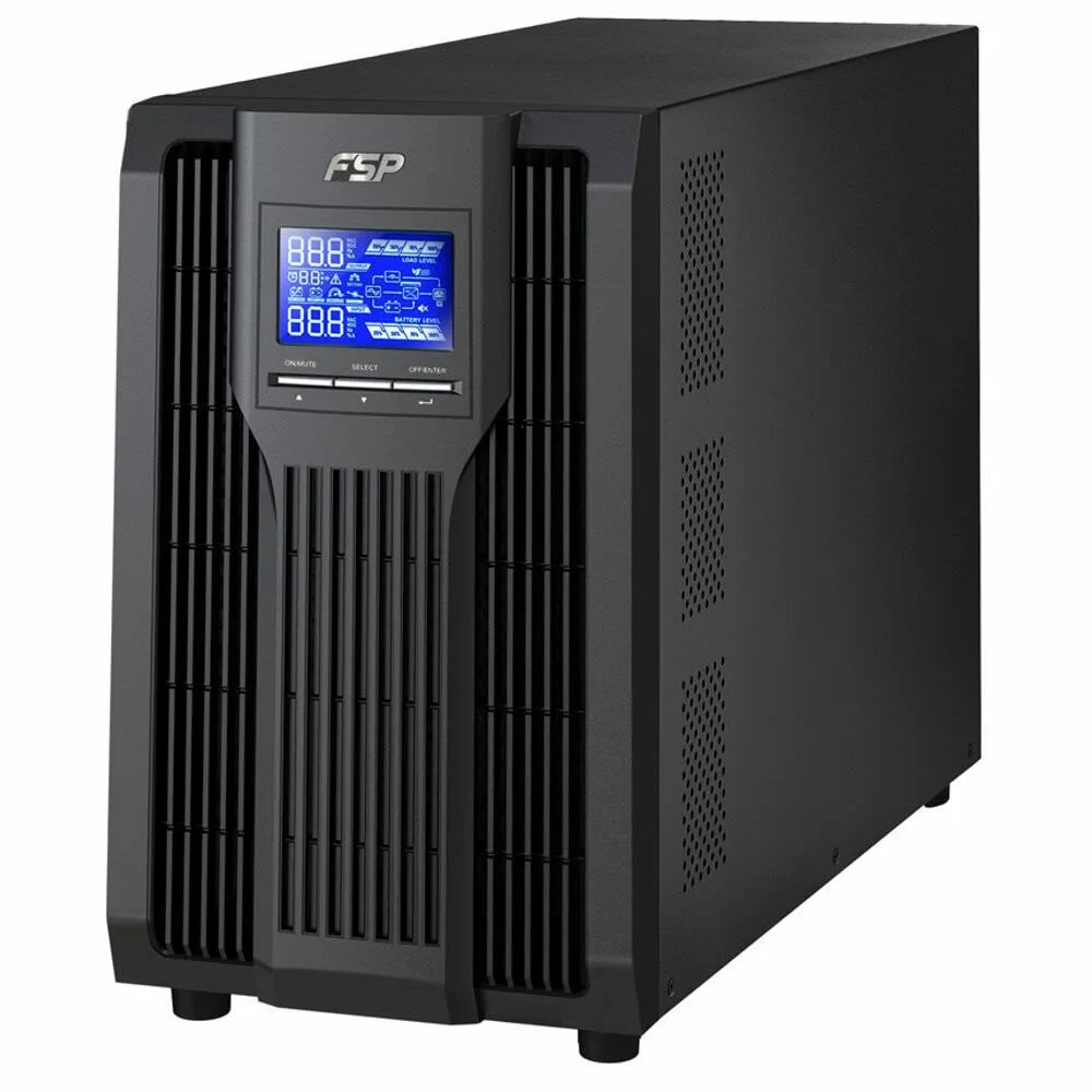 FSP/Fortron Champ Tower UPS On-Line 2000VA 1800W με 3 Schuko Πρίζες - Image 1