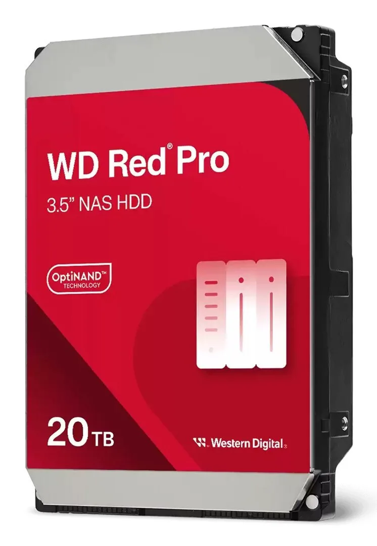 Western Digital Red Pro 20TB HDD Σκληρός Δίσκος 3.5" SATA III 7200rpm με 512MB Cache για NAS WD202KFGX - Image 1