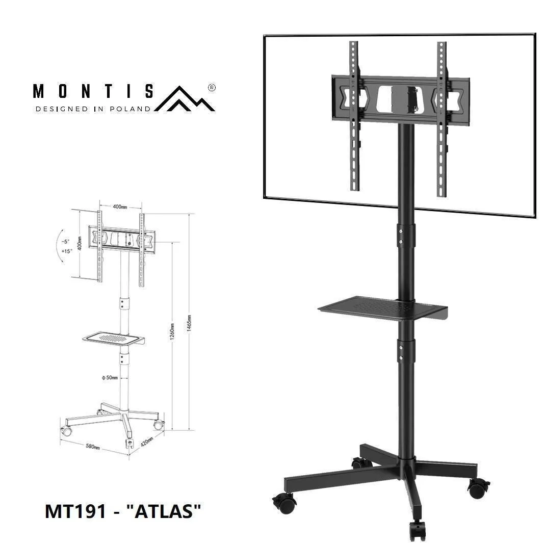 20260203082819_9be5ed58 Montis MT191 Βάση Τηλεόρασης Τοίχου έως 35kg - Image 1