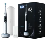 Oral-B iO Series 10 Ηλεκτρική Οδοντόβουρτσα με Χρονομετρητή, Αισθητήρα Πίεσης και Θήκη Ταξιδίου Stardust White