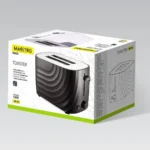 Maestro MR-706-BLACK Φρυγανιέρα 2 Θέσεων 700W Μαύρη