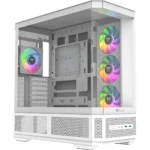 Thermaltake View 370 TG ARGB Gaming Midi Tower Κουτί Υπολογιστή με Πλαϊνό Παράθυρο Snow White