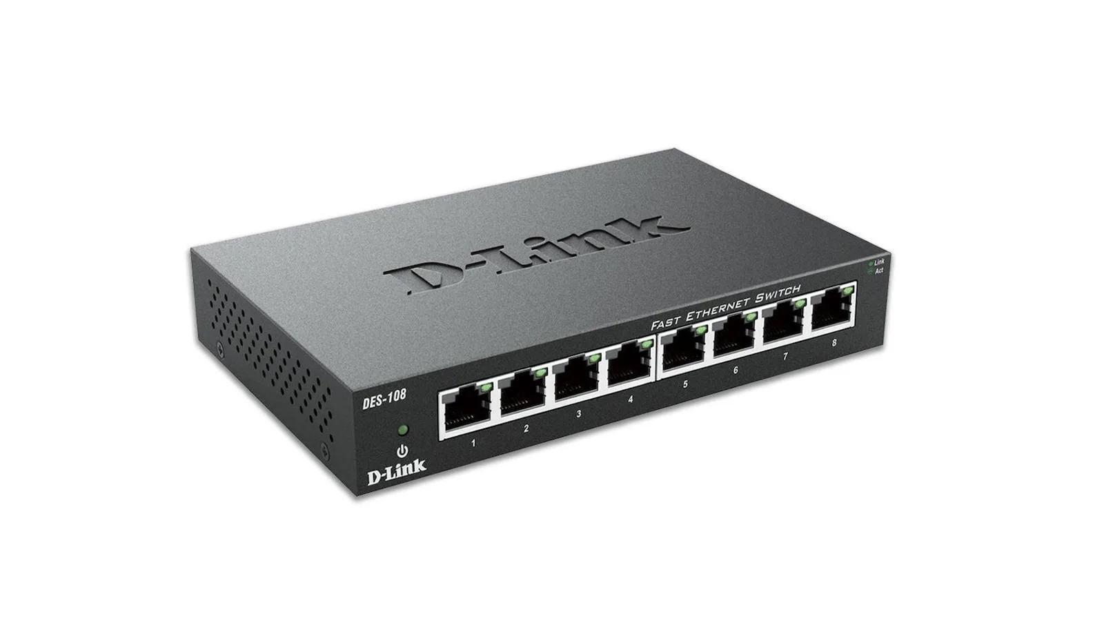 20260206100007_d_link_des_108_unmanaged_l2_switch_me_8_thyres_ethernet D-Link DES-108 Unmanaged L2 Switch με 8 Θύρες Ethernet - Image 1