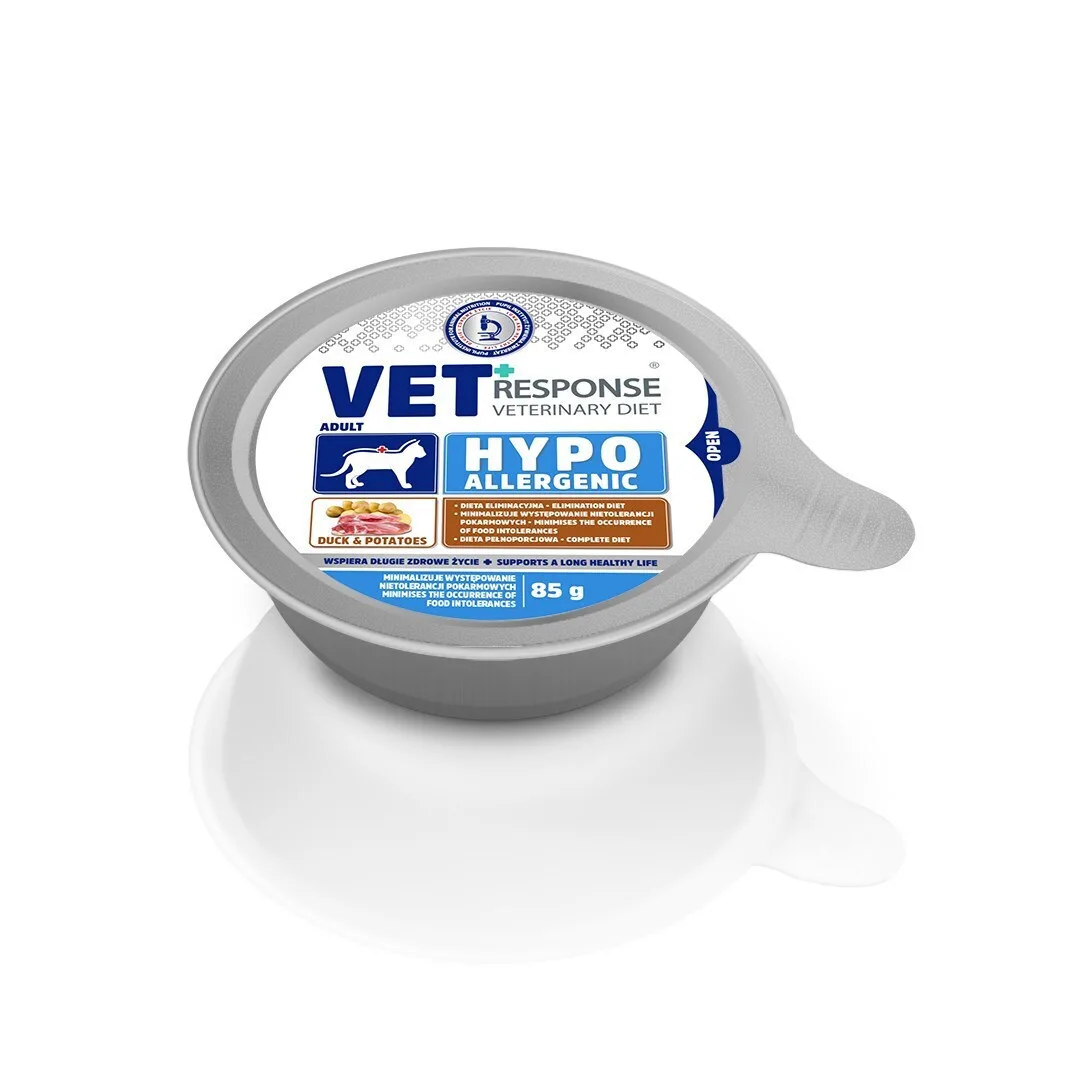Vet Response Υγρή Τροφή για Γάτες σε Ταψάκι με Πάπια χωρίς Σιτηρά & Γλουτένη 85gr VETVREKSK0014 - Image 1