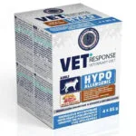 Vet Response Υγρή Τροφή για Ενήλικες Γάτες σε Ταψάκι με Πάπια χωρίς Σιτηρά 4x85gr VETVREKSK0017