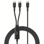 Belkin USB 2.0 Cable USB-C male - USB-C 140W Μαύρο 1.5m CAC004hq1.5MBK