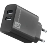 Cellular Line Φορτιστής Χωρίς Καλώδιο με 2 Θύρες USB-A 24W Μαύρος (Multipower)