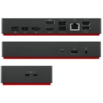 Lenovo ThinkPad Universal USB-C Docking Station με HDMI/DisplayPort 4K PD Ethernet και σύνδεση 3 Οθονών Μαύρο