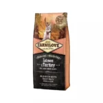 Carnilove Salmon & Turkey Puppy Large 4kg Ξηρά Τροφή χωρίς Σιτηρά για Κουτάβια Μεγαλόσωμων Φυλών με Γαλοπούλα και Σολομό