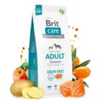 Brit Care Skin & Coat Adult 12kg Ξηρά Τροφή χωρίς Σιτηρά & Γλουτένη για Ενήλικους Σκύλους με Σολομό