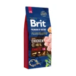 Brit Premium by Nature Senior L/XL 15kg Ξηρά Τροφή για Ηλικιωμένους Σκύλους Μεγαλόσωμων Φυλών με Κοτόπουλο