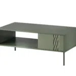 Ορθογώνιο Τραπεζάκι Σαλονιού Tresse Ξύλινο Matte Green 400089 Μ110xΠ60xΥ40εκ.