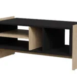 Ορθογώνιο Τραπεζάκι Σαλονιού Porto Ξύλινο Oak-black 473530 Μ100xΠ50xΥ46εκ.