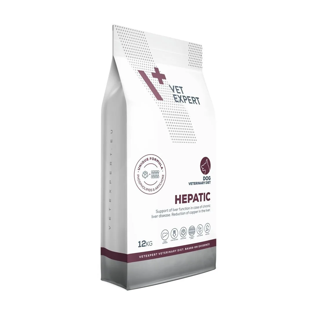 20260220142251_f60a6f33 VetExpert Hepatic 12kg Ξηρά Τροφή για Ενήλικους Σκύλους με Πουλερικά - Image 1