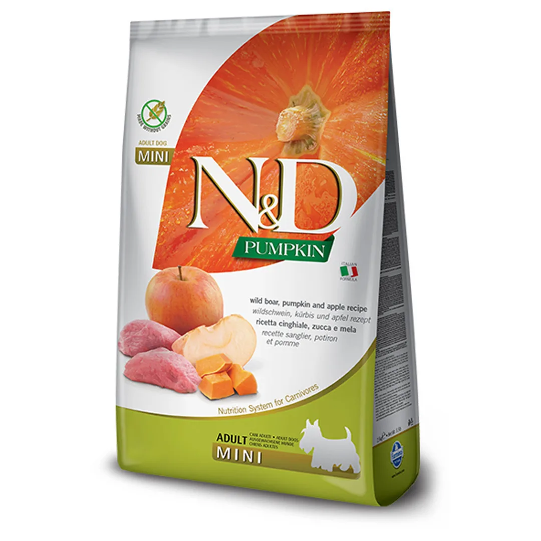20260220144223_5d976e2f Farmina N&D Pumpkin Mini 0.8kg Ξηρά Τροφή χωρίς Σιτηρά & Γλουτένη για Ενήλικους Σκύλους Μικρόσωμων Φυλών με Χοιρινό και Κολοκύθα - Image 1