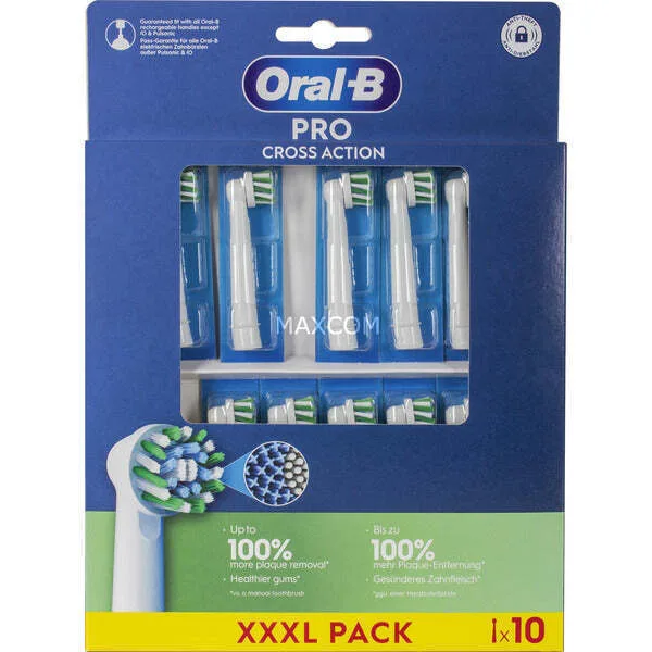 20260224123501_oral_b_pro_cross_action_antallaktikes_kefales_gia_ilektriki_odontovourtsa_10tmch Oral-B Pro Cross Action Ανταλλακτικές Κεφαλές για Ηλεκτρική Οδοντόβουρτσα 10τμχ - Image 1
