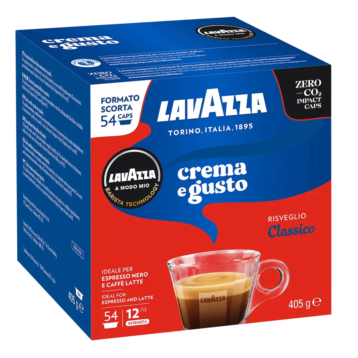 Lavazza Κάψουλες Espresso Crema Συμβατές με Μηχανή LavAzza Blue 54caps - Image 1