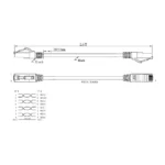 LogiLink U/UTP Cat.6a Καλώδιο Δικτύου Ethernet 2m Μαύρο (CQ6055S)