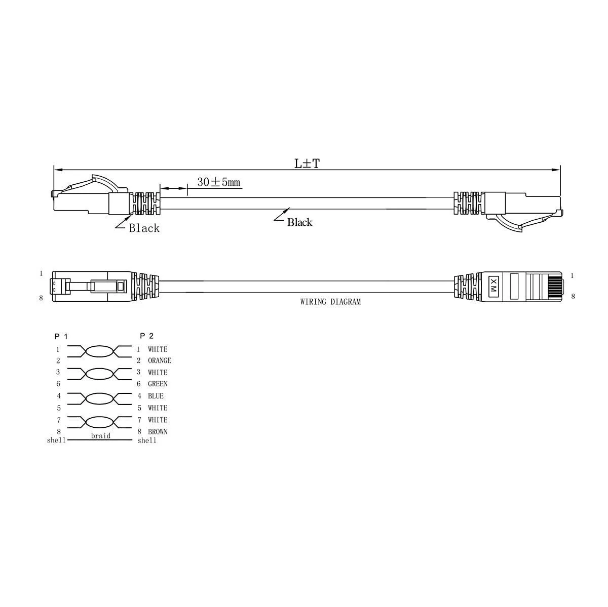 20260225101908_f195056c LogiLink U/UTP Cat.6a Καλώδιο Δικτύου Ethernet 2m Μαύρο (CQ6055S) - Image 1