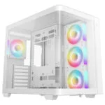 Deepcool CG530U 4F Midi Tower Κουτί Υπολογιστή με Πλαϊνό Παράθυρο και ARGB Φωτισμό Λευκό