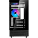 Silverstone Lucid 04 Micro Tower Κουτί Υπολογιστή με Πλαϊνό Παράθυρο Μαύρο