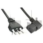 Lindy Schuko - IEC C13 Cable 2m Μαύρο 30346