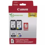 Canon PG-575 / CL-576 Γνήσιο Photo Value Pack με 2 Μελάνια Εκτυπωτή InkJet Μαύρο / Πολλαπλό (Color) (5438C004)