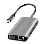 LogiLink USB-C Docking Station με HDMI 4K PD Ethernet Γκρι (UA0410)
