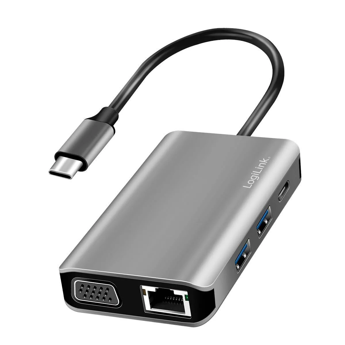 20260225104406_logilink_usb_c_docking_station_me_hdmi_4k_pd_ethernet_gri_ua0410 LogiLink USB-C Docking Station με HDMI 4K PD Ethernet Γκρι (UA0410) - Image 1