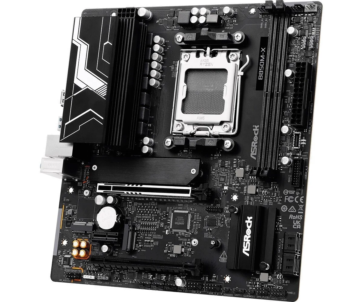 ASRock B850M-X rev. 2.0 Motherboard Micro ATX με AMD AM5 Socket 90-MXBSG0-A0UAYZ - Image 1