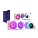 NZXT Kraken Elite 420 RGB Υδρόψυξη Επεξεργαστή Τριπλού Ανεμιστήρα 120mm για Socket AM4/AM5/1700/1200/115x Λευκή