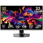 MSI MPG 322URXDE QD-OLED HDR Gaming Monitor 31.5" 4K 3840x2160 240Hz με Χρόνο Απόκρισης 0.03ms GTG