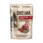 Υγρή Τροφή Γάτας Shelma Rich In Salmon Cod Beef Chicken 4x85g