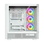 Modecom Volcano AQ500 Gaming Midi Tower Κουτί Υπολογιστή με Πλαϊνό Παράθυρο και ARGB Φωτισμό Λευκό