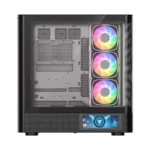 Modecom Volcano AQ400 Gaming Midi Tower Κουτί Υπολογιστή με Πλαϊνό Παράθυρο Μαύρο