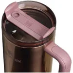 Stanley Flowstate Handled Tumbler Θερμός Ανοξείδωτο BPA Free 1.18lt Polished Rose Gold με Καλαμάκι και Λαβή 10-10825-559