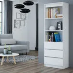 Βιβλιοθήκη Olimp Λευκή 35x60x180εκ.