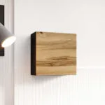 Ντουλάπι Τοίχου Vigo Black/Wotan Oak 50x30x50εκ. VIGOKW180
