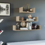 Ράφι Τοίχου Mobi 3P Sonoma Oak 40x20x14εκ.