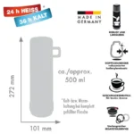 Rotpunkt Ποτήρι Θερμός Γυάλινο 250ml Olive με Λαβή