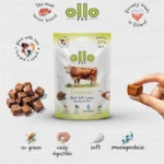Ollo Air Dried Training Beef Cubes Dog Treat 80g