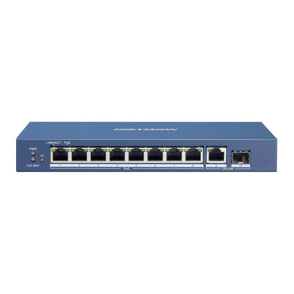 Hikvision Unmanaged L2 Switch με 8 Θύρες Ethernet και 1 SFP Θύρα - Image 1