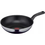 Tefal Resist Wok από Αλουμίνιο με Αντικολλητική Επίστρωση 28cm D52619