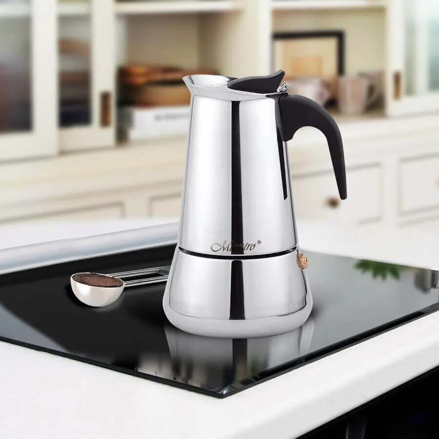 20260303141001_2ae351a6 Maestro Μπρίκι Espresso 4cups Inox Γκρι MR-1660-4 - Image 1