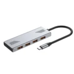 Gembird USB 3.2 Hub 4 Θυρών με σύνδεση USB-C / USB-A Ασημί UHB-CM-U310-A4-01