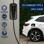 Qoltec Φορητός Σταθμός Φόρτισης 3.5kW με Ενσωματωμένο Καλώδιο Type 2 (52574)