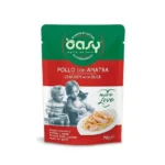 Oasy Love Υγρή Τροφή για Ενήλικες Γάτες σε Φακελάκι με Κοτόπουλο, Πάπια και Κρέας 70gr