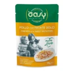 Oasy Love Υγρή Τροφή για Ενήλικες Γάτες σε Φακελάκι με Κοτόπουλο 70gr